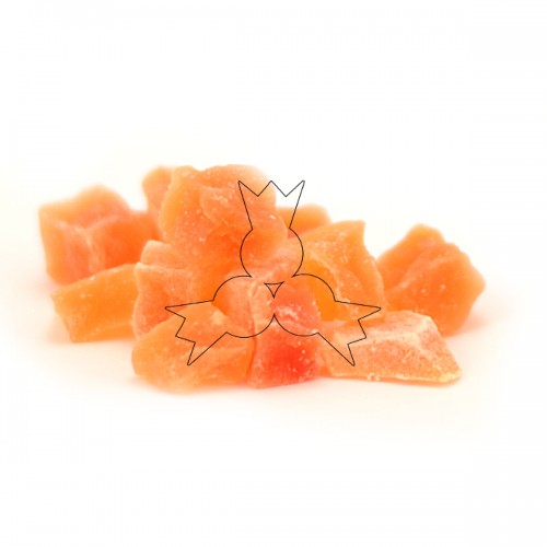 Gedroogde papaja diced - blokjes Gedroogde papaja diced - blokjes