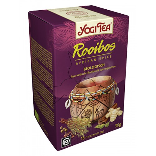 Biologische Yogi rooibos thee 17 zakjes Biologische Yogi rooibos thee 17 zakjes