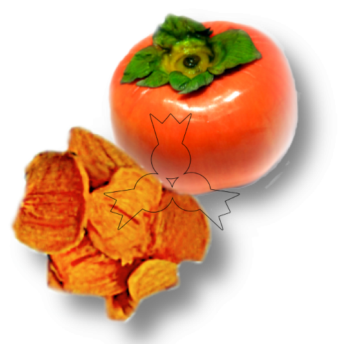 Gedroogde kaki fruit ongezoet