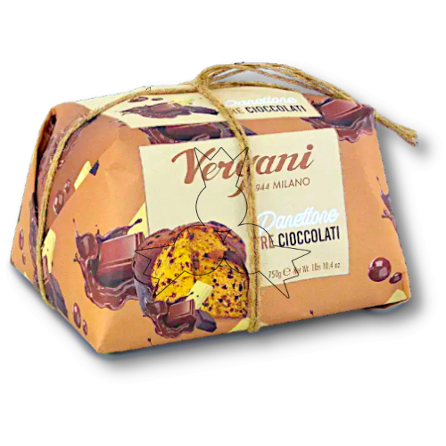 Panettone tre cioccolati 750g
