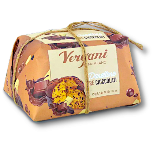 Panettone tre cioccolati 750g