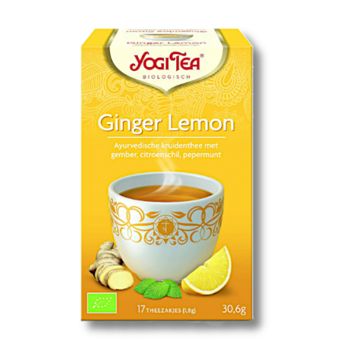 Biologische Yogi thee met gember - citroen  17 zakjes